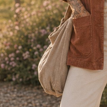 Canvas market tote