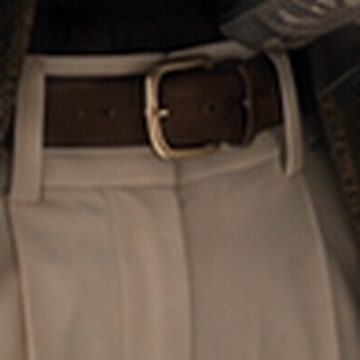 Brown leather belt