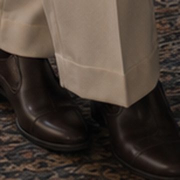 Leather loafers