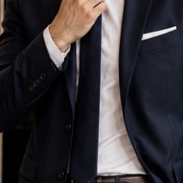 Navy tie