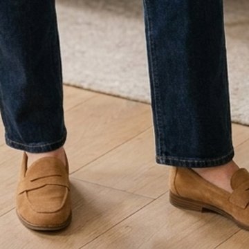 Suede loafers